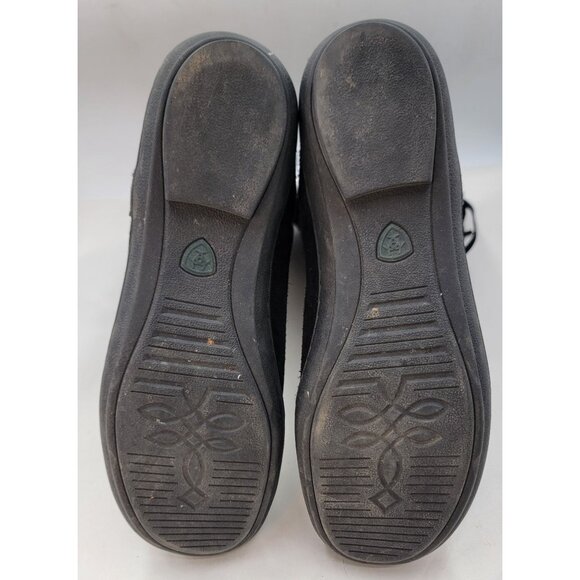 Ariat Boots Womens Black Suede Western Pull On Rubber Sole Size 8.5B - Picture 7 of 12